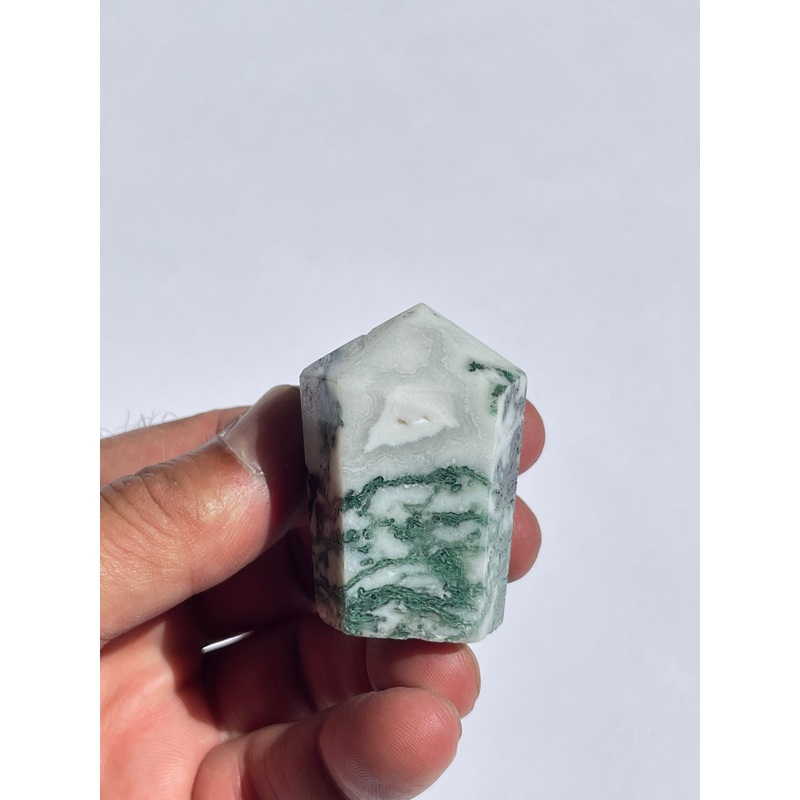 Moss Agate Cupcake Tower  High Grade T722