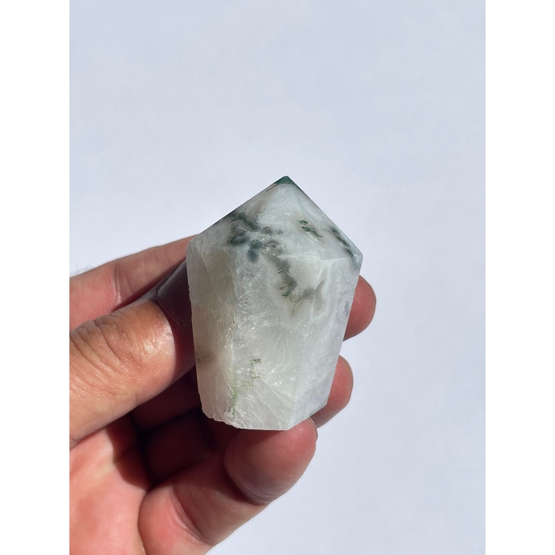 Moss Agate Cupcake Tower  High Grade T724