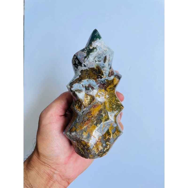 Ocean Jasper Flame Crystal OJ519