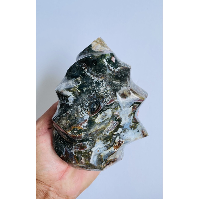 Ocean Jasper Flame Crystal OJ523