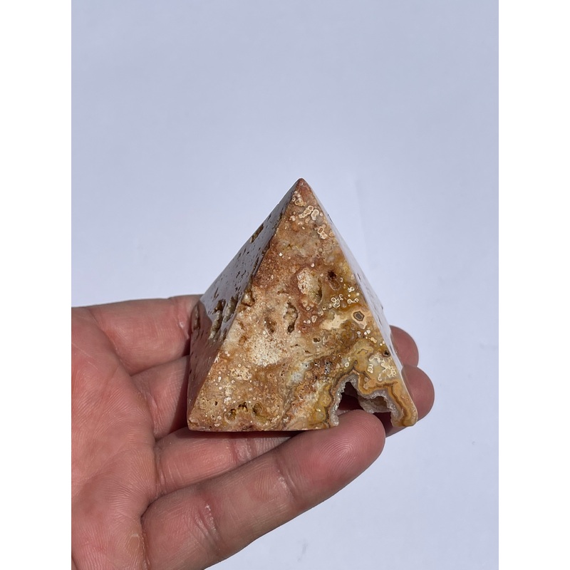 Pink Crazy Lace Agate Pyramid AG142