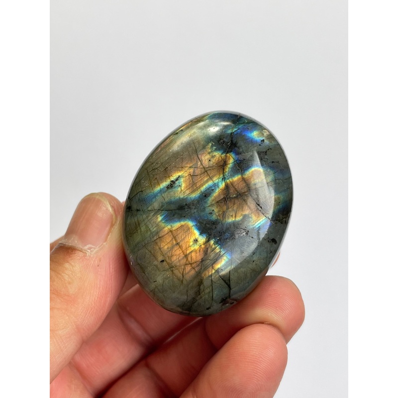 Purple Labradorite Crystal Palm Stones LA086