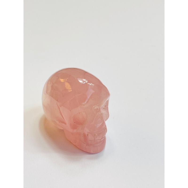 Rose Quartz Crystal Skull S090