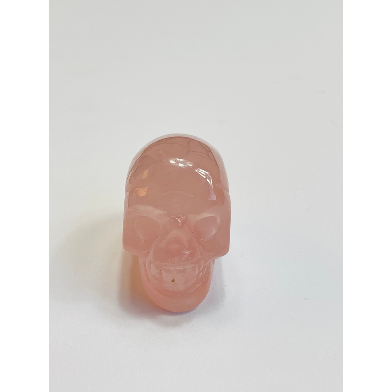 Rose Quartz Crystal Skull S091