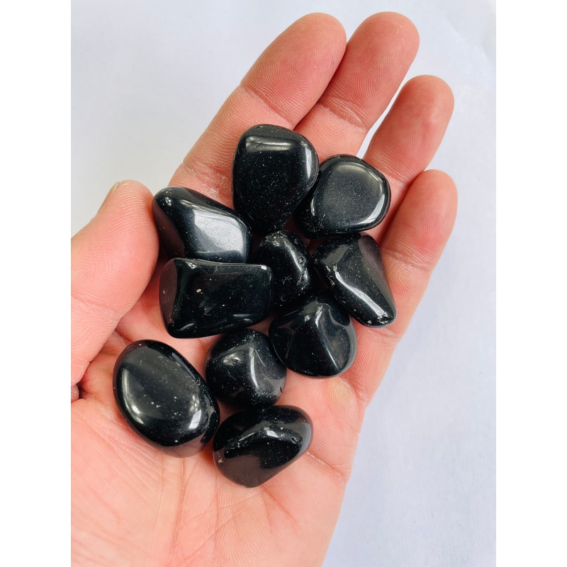 Black Obsidian Tumbled Stones TB046 x 1