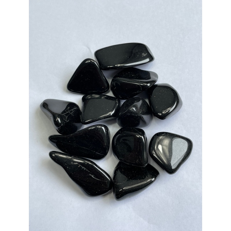 Black Tourmaline Tumbled Stones TB068 x 1