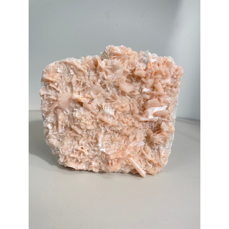 Large Orange Stilbite Natural Cluster Free Standing AP287a