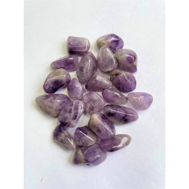 Lavender Amethyst Tumbled Stones TB080 x 1