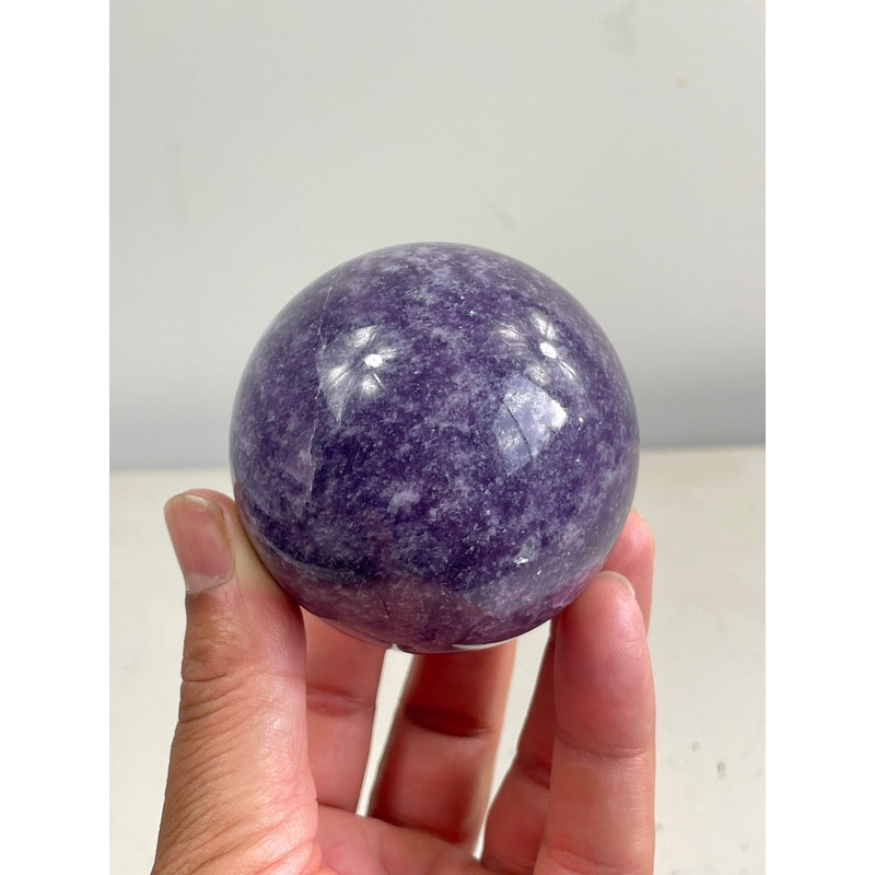 Lepidolite Crystal Sphere S146