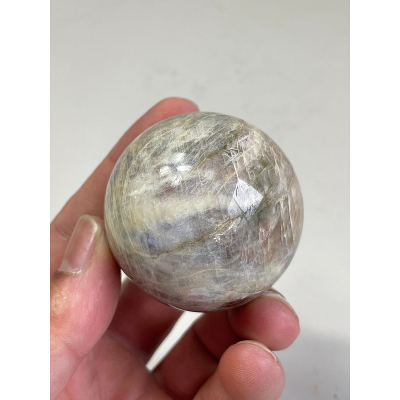 Moonstone with Sunstone Crystal Sphere S122