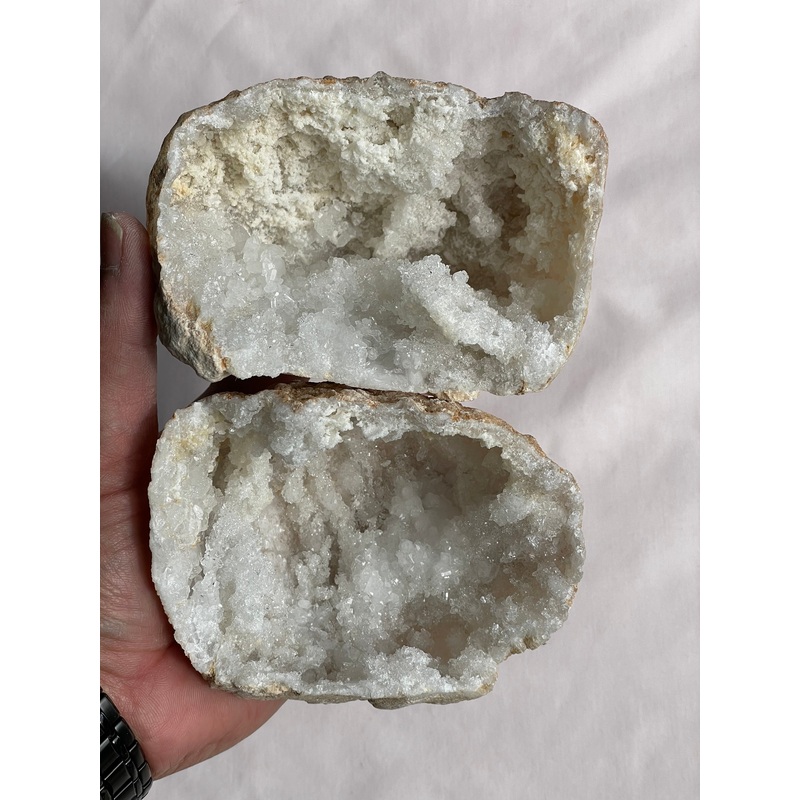 Moroccan Quartz Geode Pair (120mm) QG050