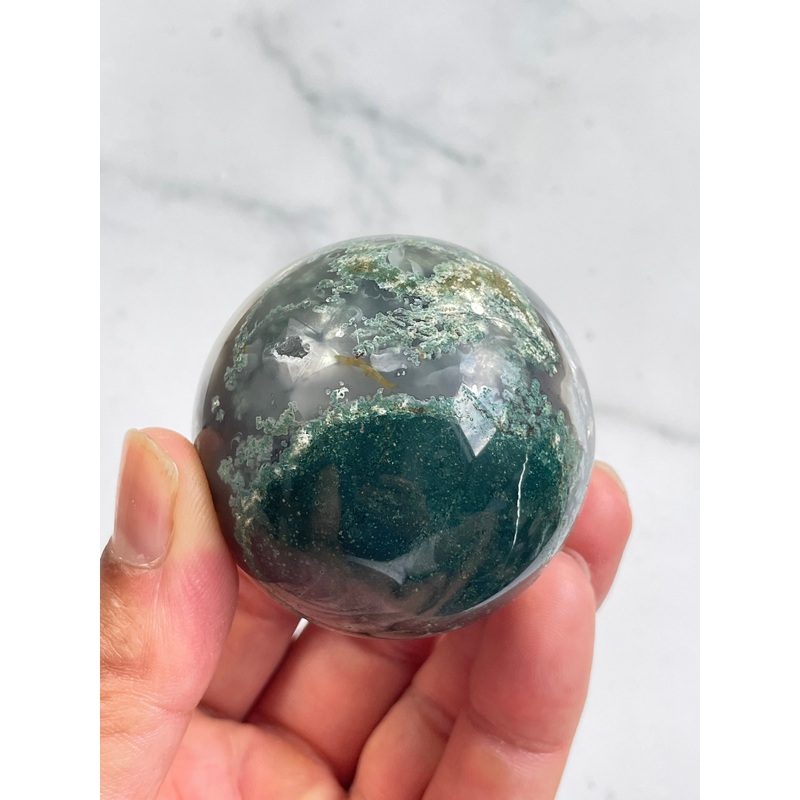 Moss Agate Crystal Sphere S157