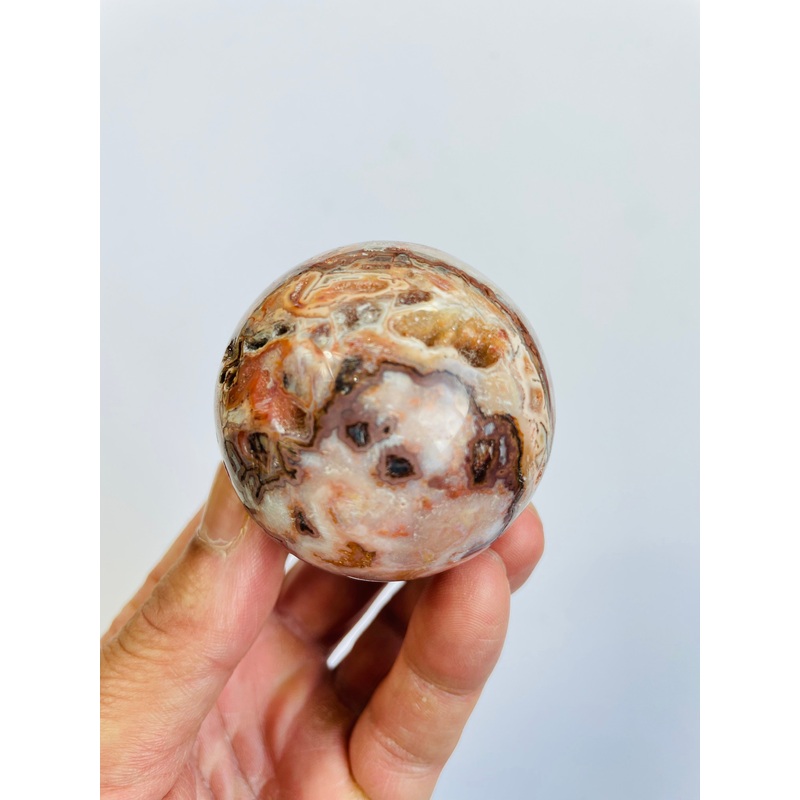 Pink Lace Agate sphere AG187