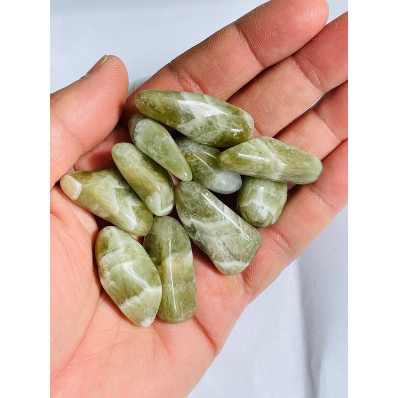 Prasiolite Tumbled Stones TB054 x 1