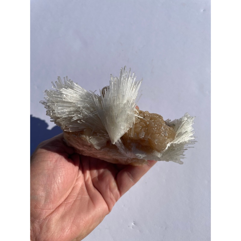 Scolecite Spray Natural Crystal Cluster SC068