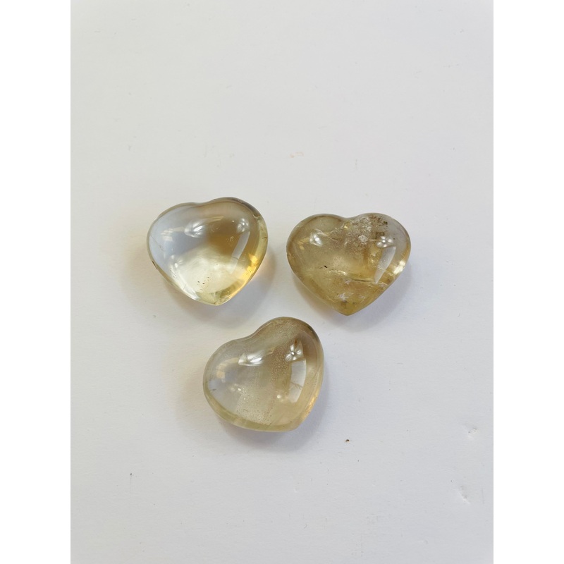 Smokey Quartz Puffy Heart Natural H006a x 1