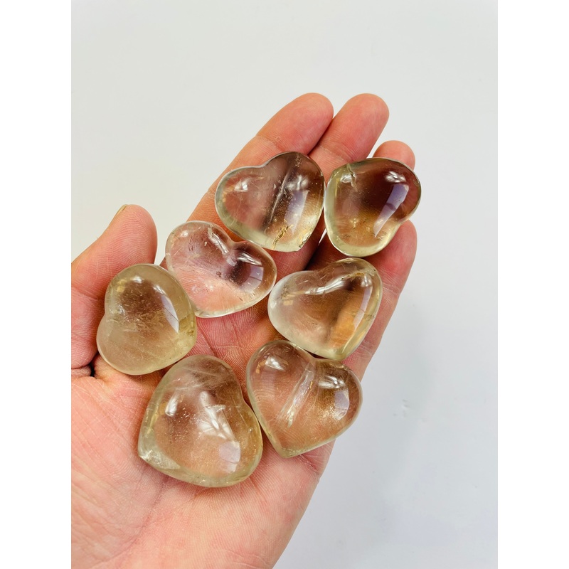 Smokey Quartz Puffy Heart Natural H007 (M) x 1