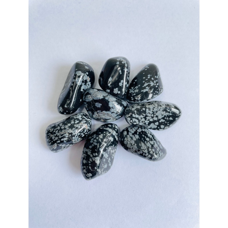 Snowflake Obsidian Tumbled Stones TB036 x 1