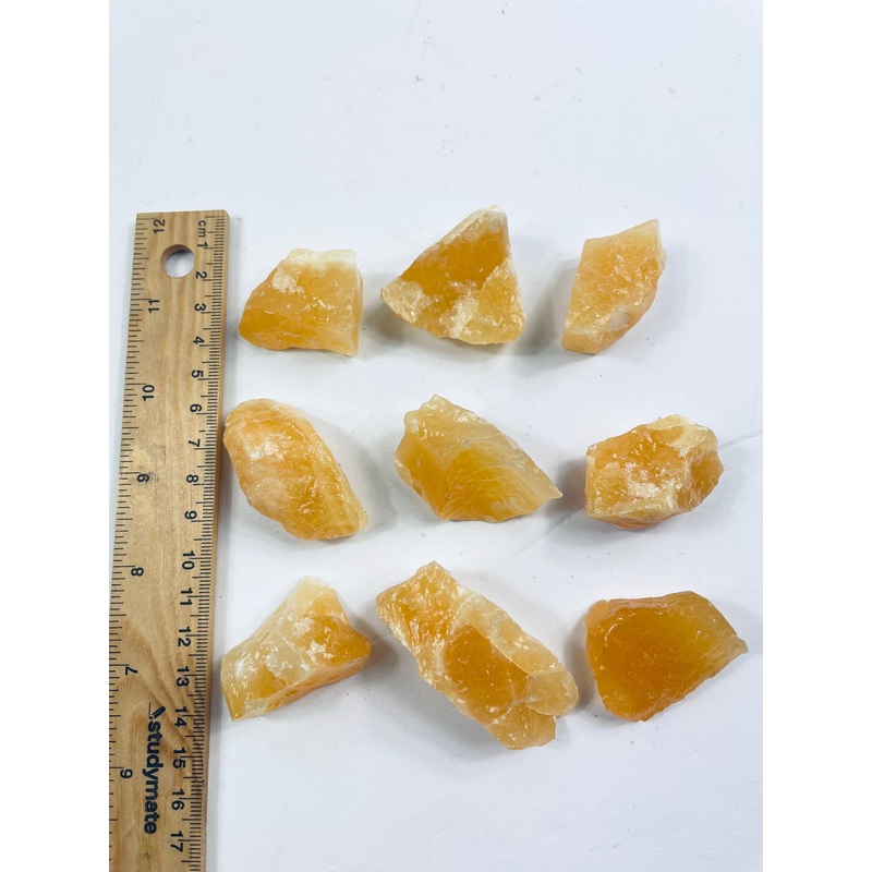 1 x Raw Orange Calcite Natural Crystal RW03