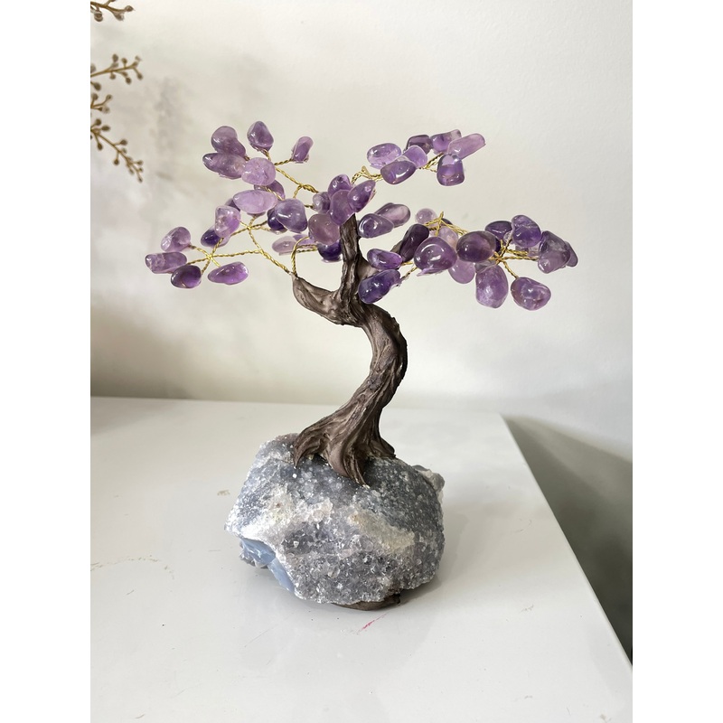 Amethyst Gem Tree/Crystal Tree (M) 12 braches, 60 Crystals TR060