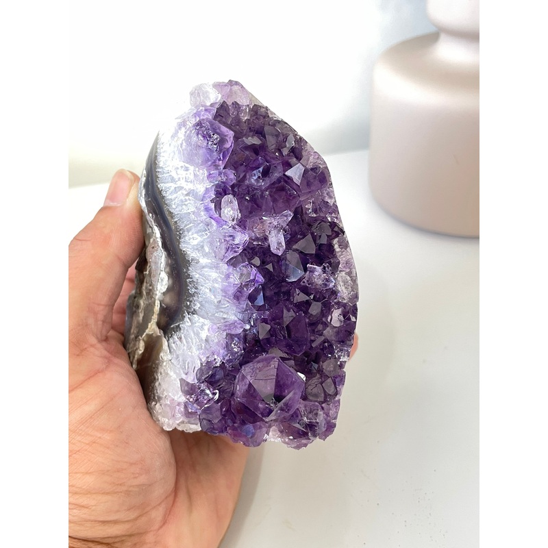 Amethyst Natural Crystal Cluster A288