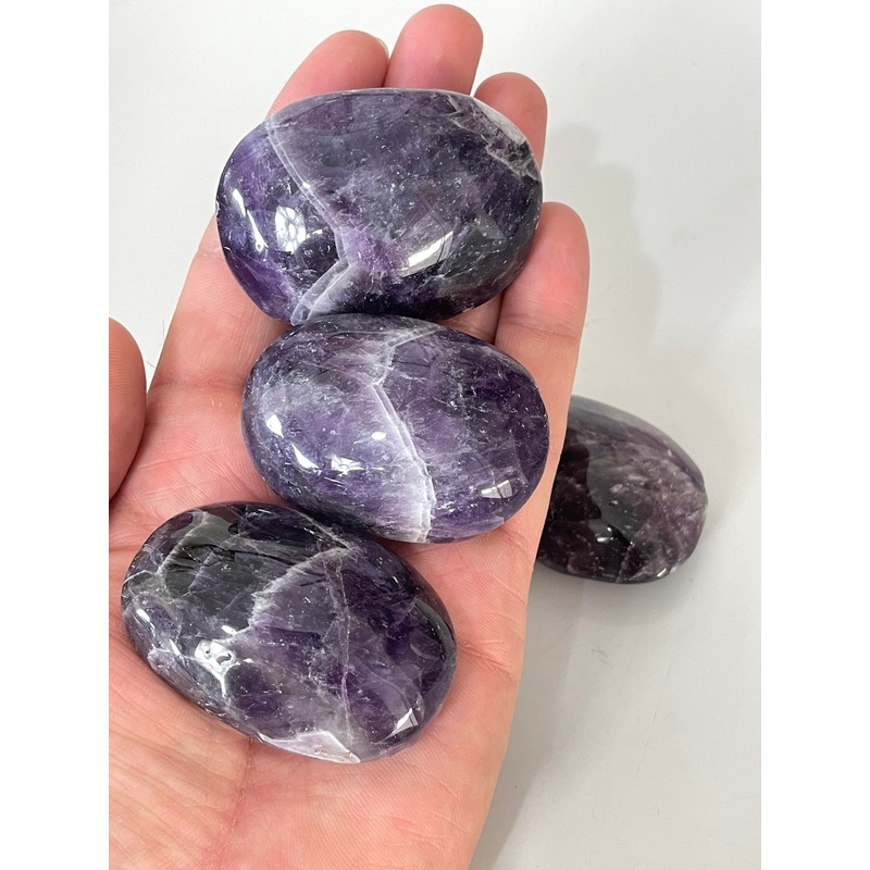 Dream Amethyst Palm Stone Natural PS037 x 1