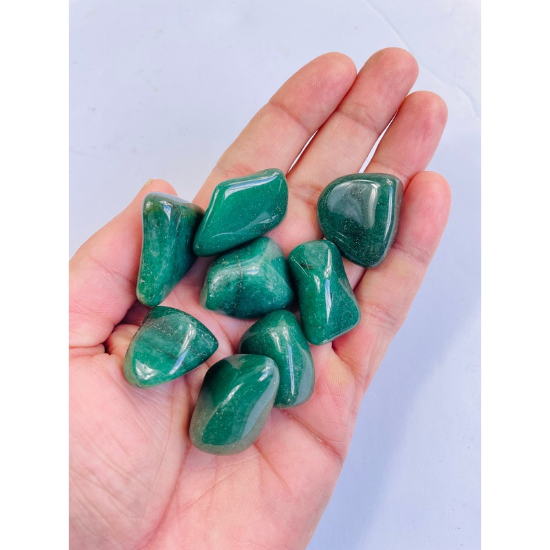 Green Quartz Dark Tumbled Stone TB083 x 1