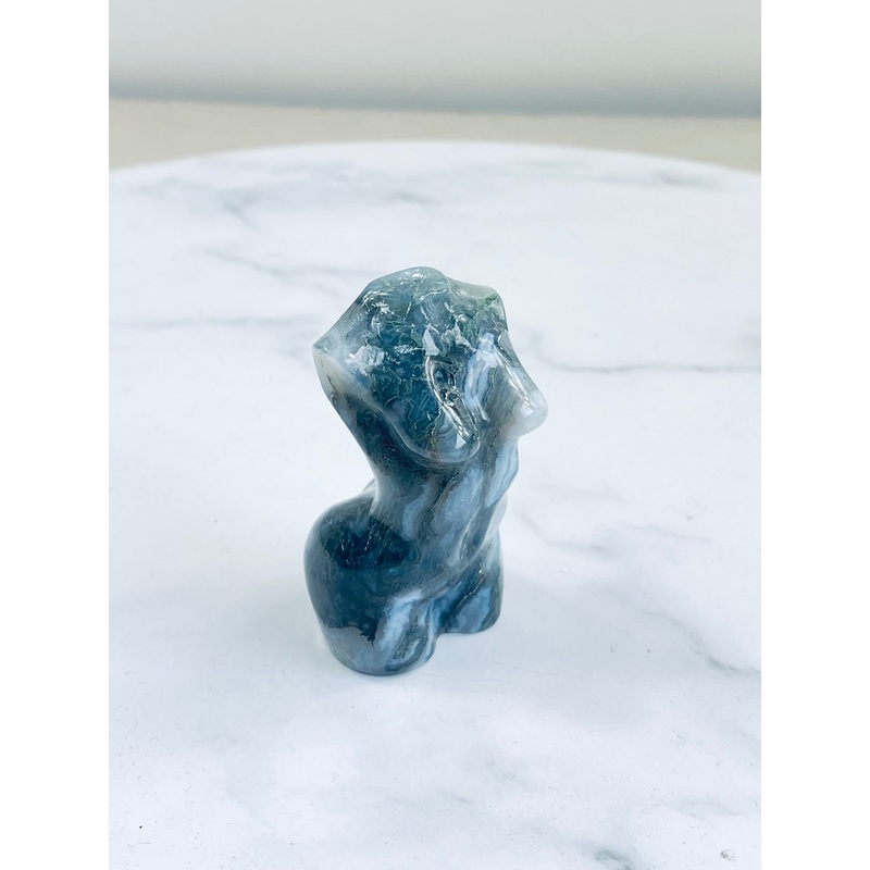 Moss Agate Crystal Female Body S198