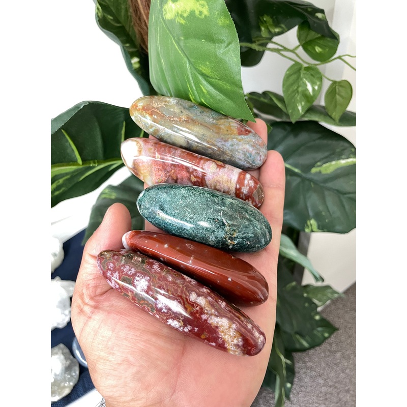 Ocean Jasper Palm Stone Natural x 1 PS031