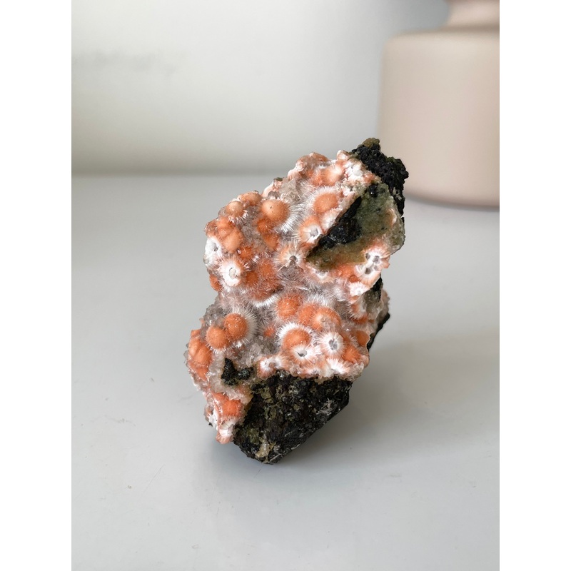 Orange Thomsonite Crystal Cluster Rare AP544a
