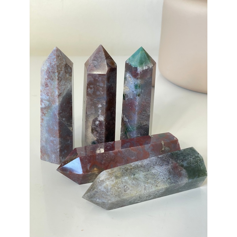 1 x Ocean Jasper Crystal Tower T981
