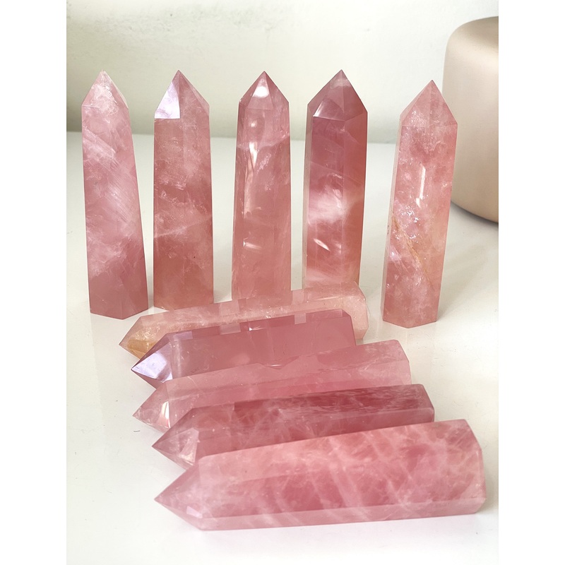 1 x Rose Quartz Crystal Tower T986