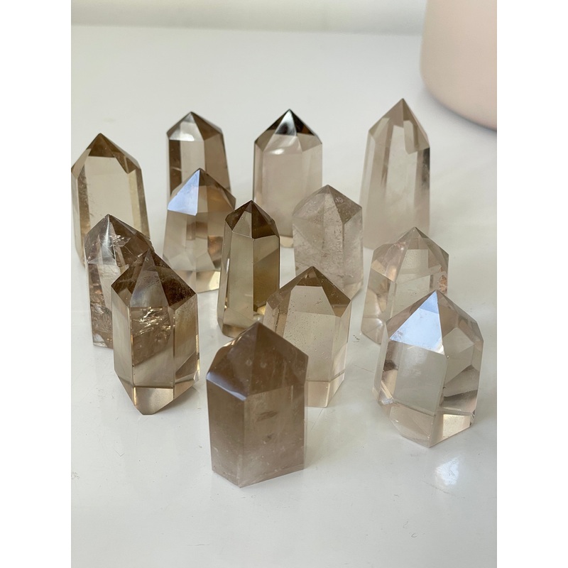 1 x Smokey Quartz Crystal Tower T985