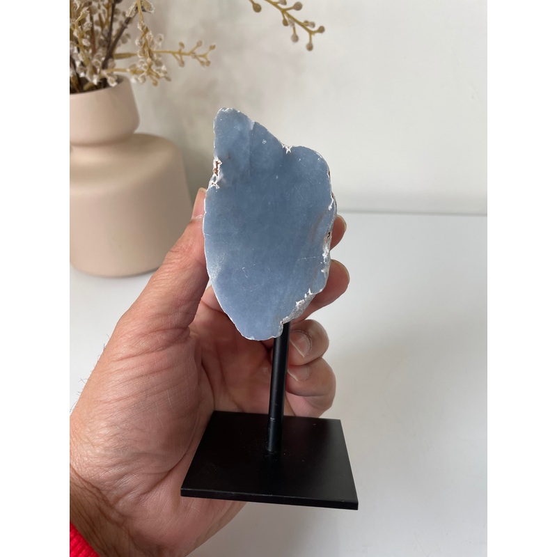 Angelite Freeform on Stand High Grade AG236