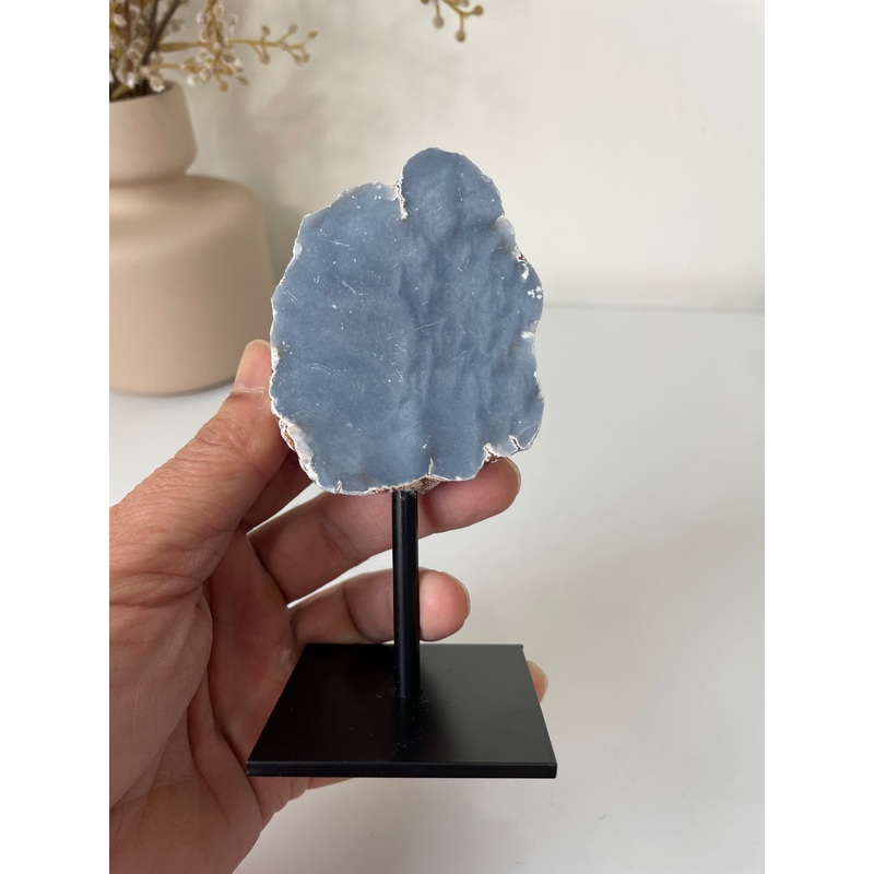 Angelite Freeform on Stand High Grade AG237