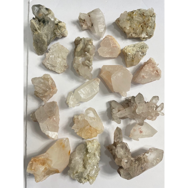 Bulk Lot Himalayan quartz clusters pack of 18 – K297