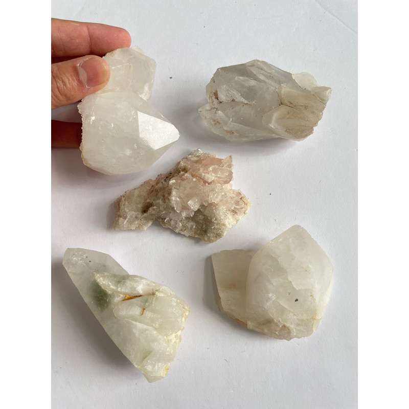 Bulk Lot Himalayan quartz clusters pack of 5 K293
