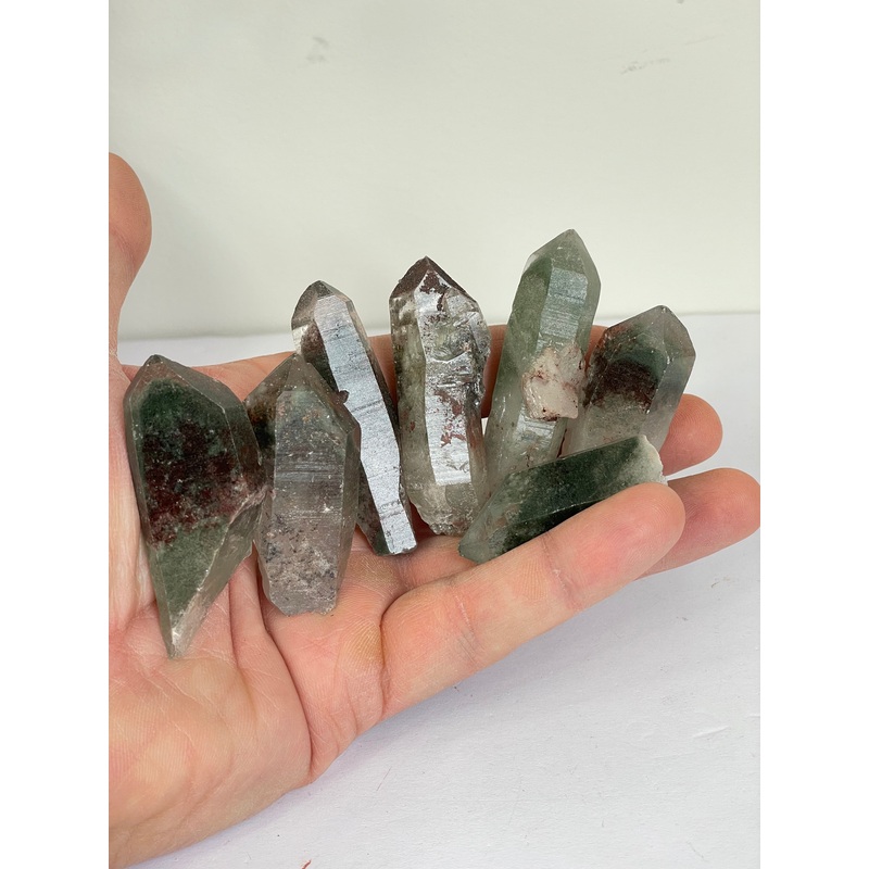 Green Phantom Quartz Crystals x 1 (Q257)