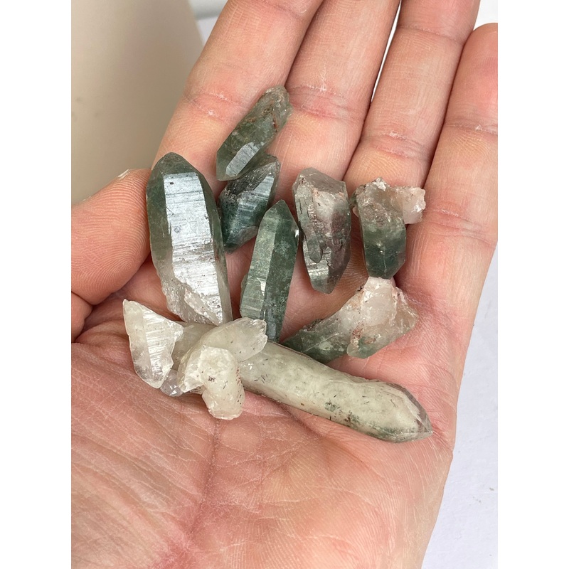 Green Phantom Quartz Crystals x 1 (Q259)