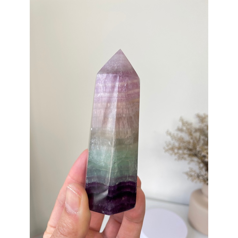 Large Fluorite Crystal Tower T024a