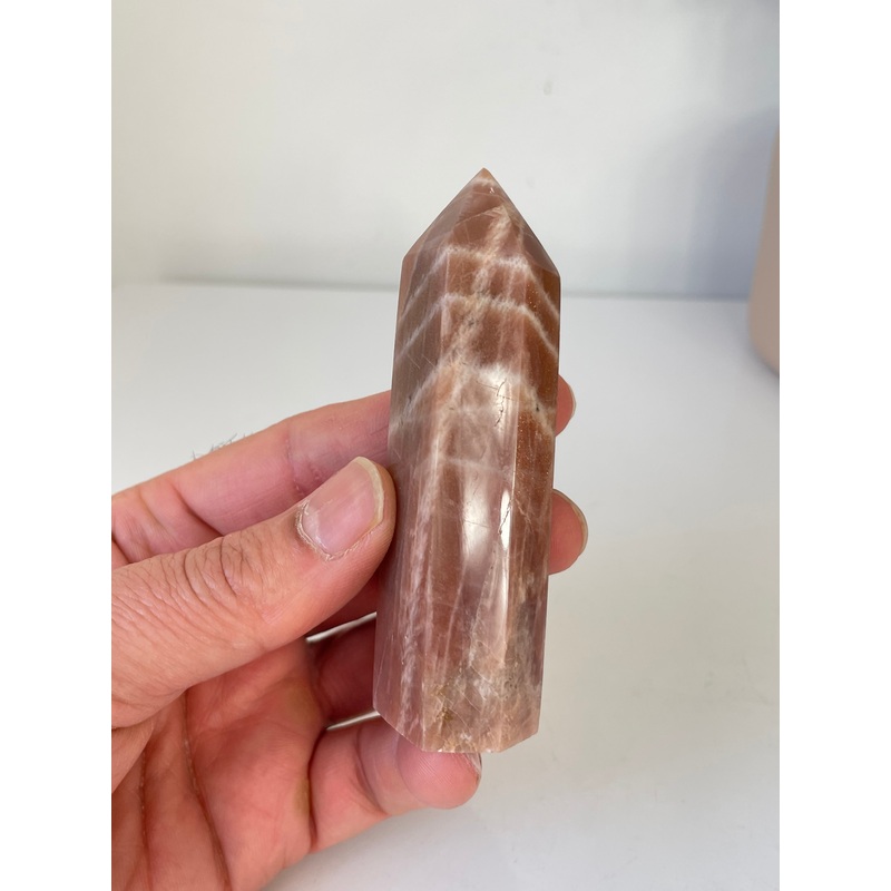 Peach Moonstone Sunstone Tower High Grade T066a