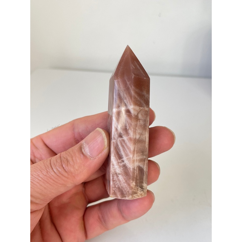 Peach Moonstone Sunstone Tower High Grade T069a