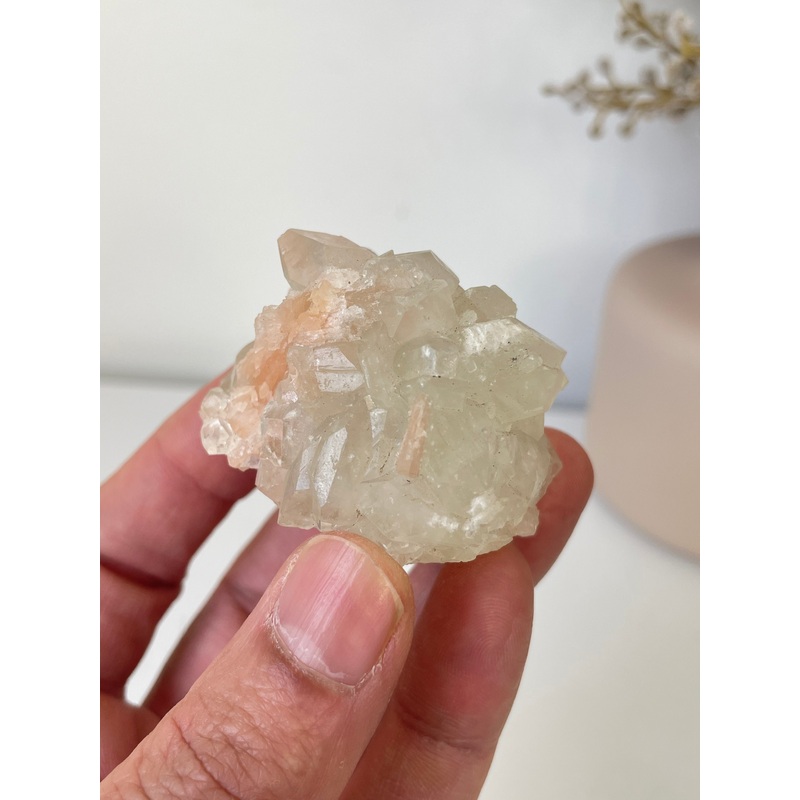 Pointed Apophyllite with Stilbite Cluster AP664a