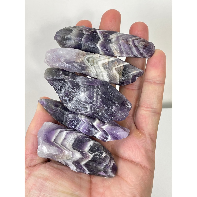 Raw Dream/Chevron Amethyst Natural Crystal A378 x 1