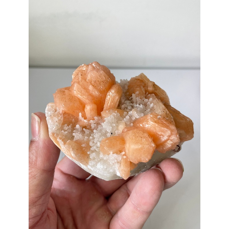 Stilbite with Prehnite Crystal Cluster AP573a