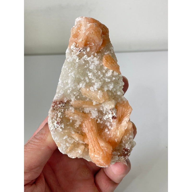 Stilbite with Prehnite Crystal Cluster AP576a