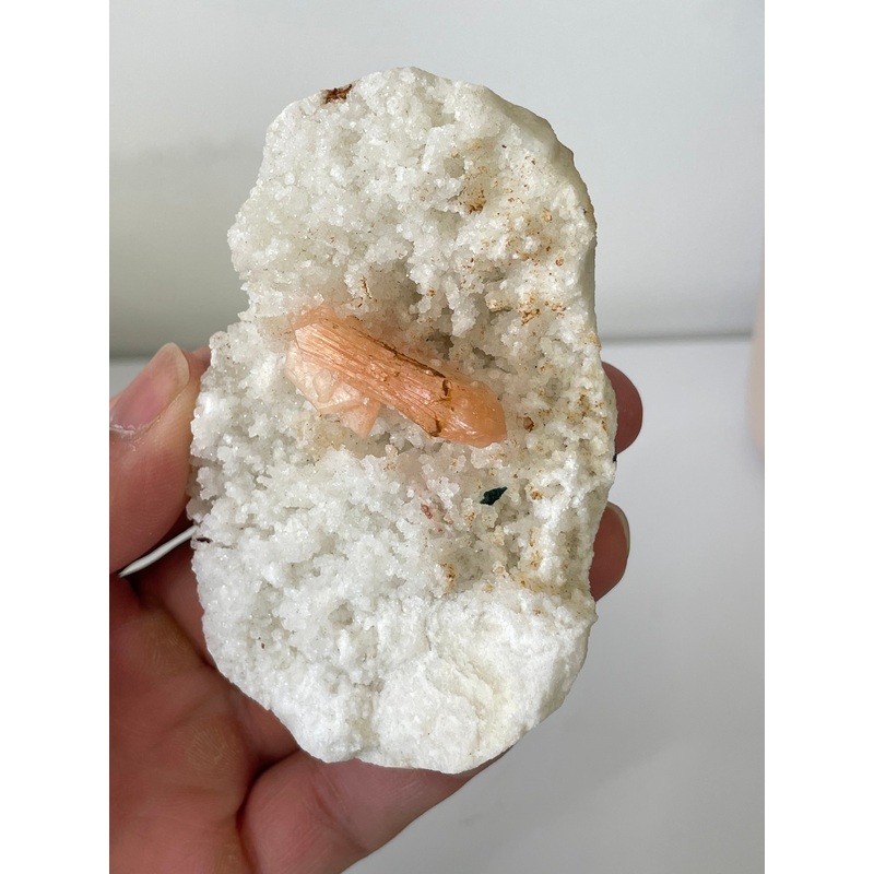 Stilbite with Prehnite Crystal Cluster AP582a