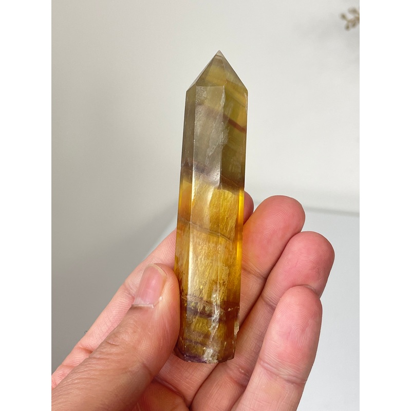 Yellow Fluorite Tower High Grade T089a