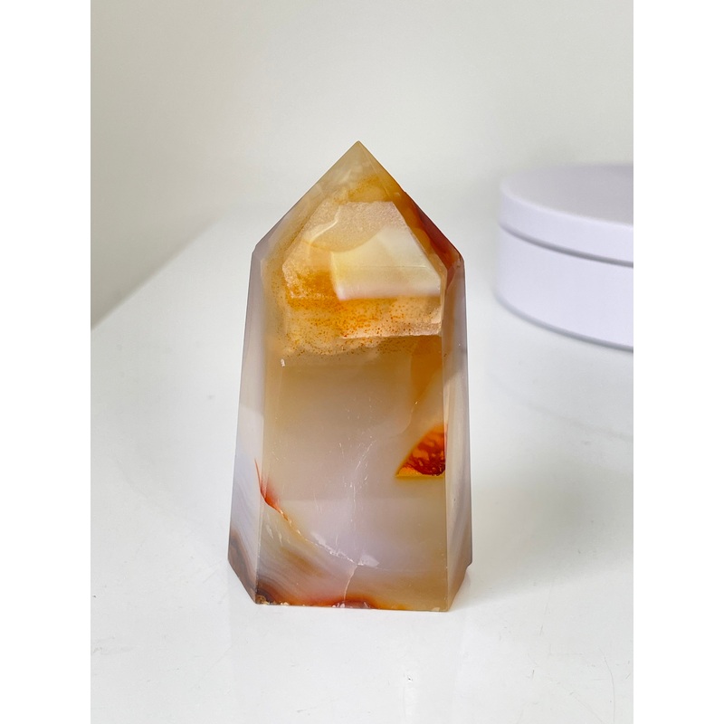 Carnelian High-Grade Crystal Tower T161a