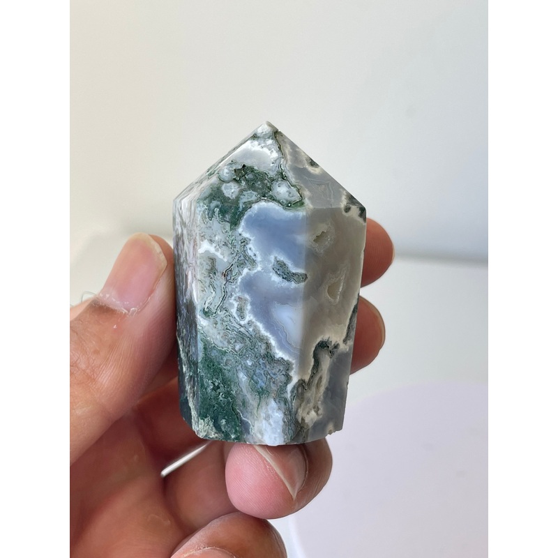 Moss Agate Cupcake Tower  High Grade T227a